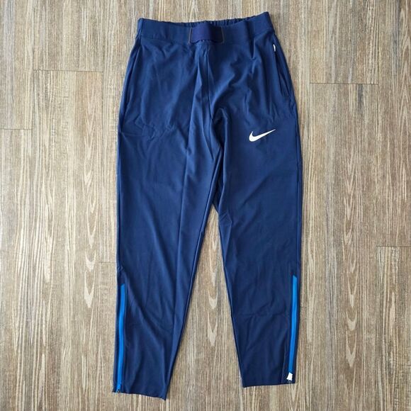Nike Pro Elite USA Track & Field Podium Pants Men's Medium M Blue White Zippers - Picture 2 of 10
